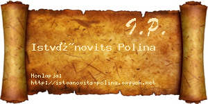 Istvánovits Polina névjegykártya